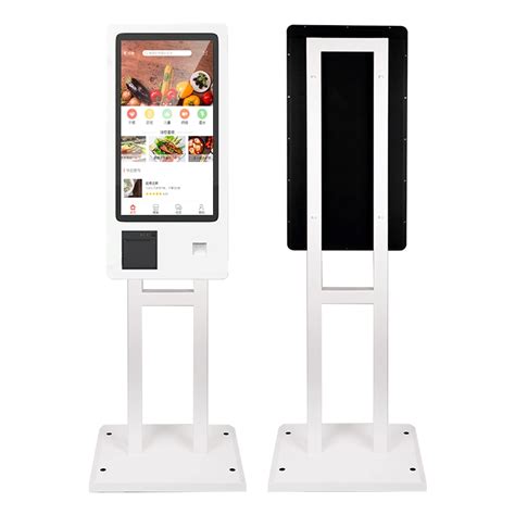 Self Service Touch Screen Order Fast Food Payment Kiosk With Thermal