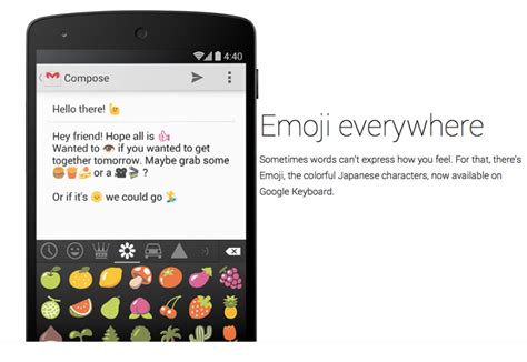 Android Emoji Keyboard Comes with Android 4.4 KitKat Update