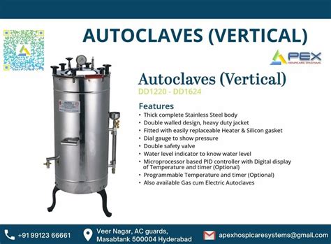 Stainless Steel Ss Vertical Autoclave Automation Grade Semi Automatic