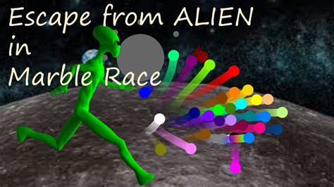 Marble Race Escape From Alien In Marble Race Survival Marble Race