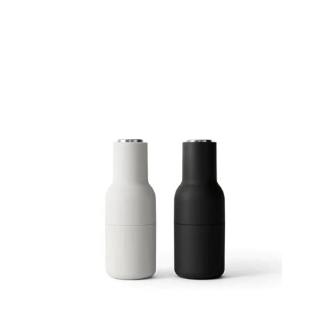 Audo Copenhagen Bottle Grinder 2 Pack Molen Ash Carbon Steel