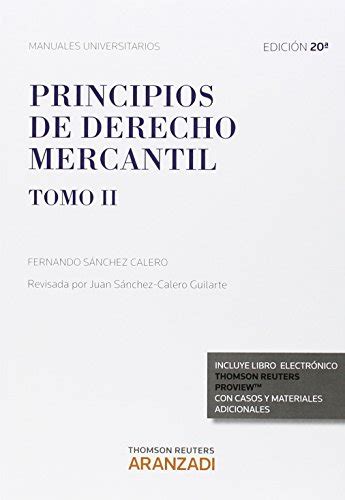 Principios De Derecho Mercantil Tomo Ii Papel E Book Manuales