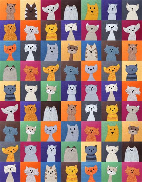 Cats Quilt Pattern Cat Quilt Block Cat Quilt Patterns Cat Quilt