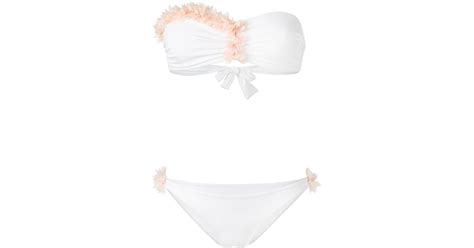 Larevêche Synthetic Dasha Bikini In White Lyst