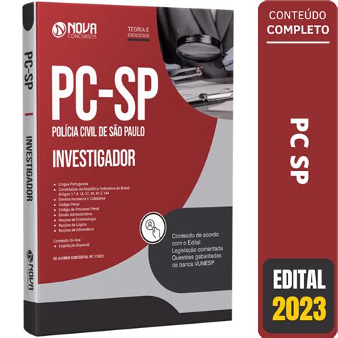 Apostila PC SP Investigador de Polícia Polícia Civil de São Paulo