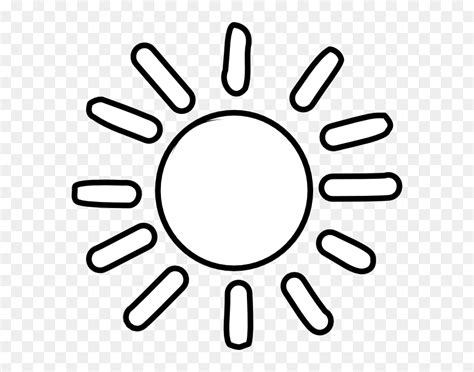 Sun Outline Png - Sun Clipart Black And White, Transparent Png - vhv