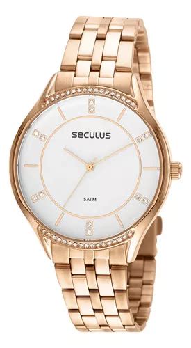 Relógio Feminino Seculus Original 20515lpsvds1 Cor Da Correia Rosê