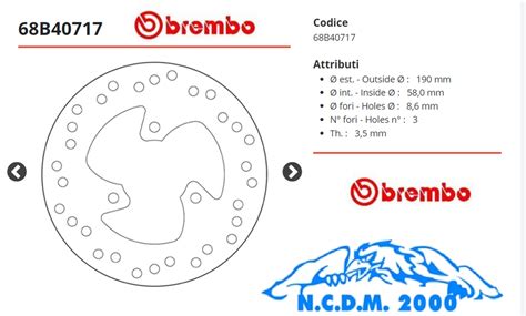 Brake Disc Front Brembo 68B40717 Aprilia Rally AC 50 1997 EBay