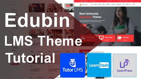 How To Create An Lms Website With Tutor Lms And Edubin Theme Edubin