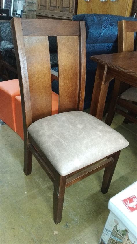 Silla Tapizada Para Comedor Madera Maciza Mod Juaquina Cuotas Sin