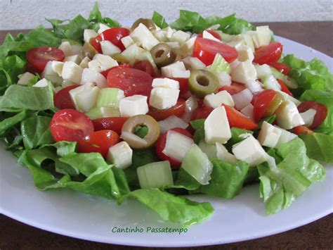 Cantinho Passatempo Salada De Tomate Cereja Queijo E Azeitona