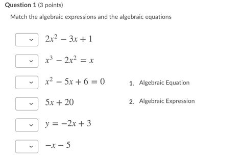 Algebraic Equation