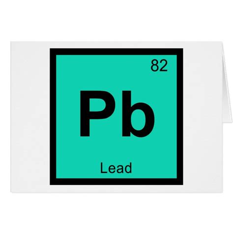 Pb - Lead Chemistry Periodic Table Symbol Element | Zazzle.com