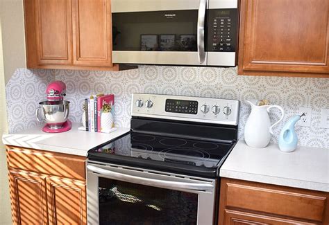 Diy Peel And Stick Backsplash Tile With Vinyl ⋆ Dream A Little Bigger