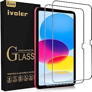 Ivoler Pack De Film De Protection D Cran En Verre Tremp Pour Ipad