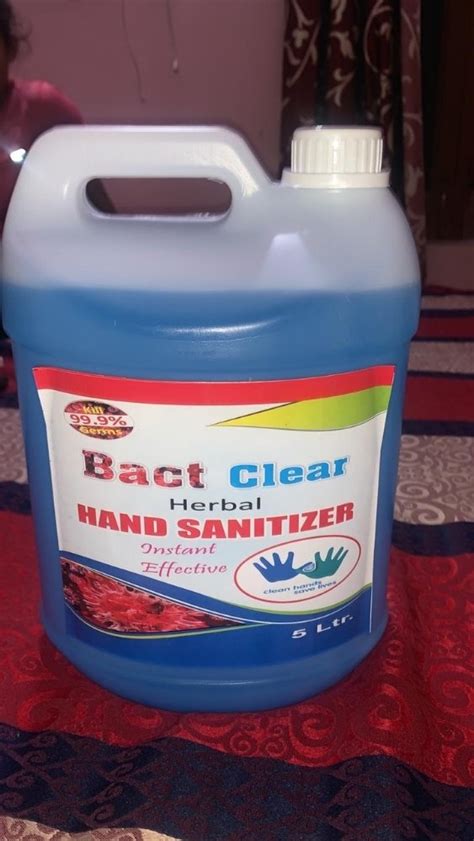 Bact Clear Hand Sanitizer 5L Packaging Type Can Packaging Size