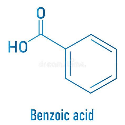 Benzoic Acid Food And Cosmetic Preservative E210 Additive Skeletal