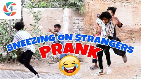 Sneezing On Strangers Prank Gone Wrong Watch Strangers Reactions