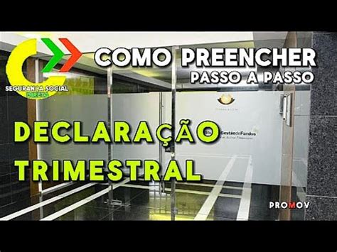 Como preencher Declaração Trimestral Como registar a Declaração