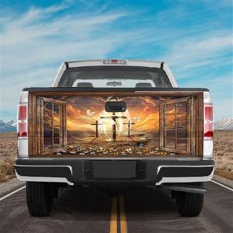 Jesus Tailgate Wrap Jesus Christ Eagle American Patriot Bible We The