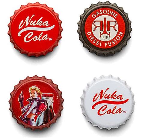 Fallout 4 Nuka Cola Bottle Cap Fridge Magnets in 2023 | Nuka cola ...