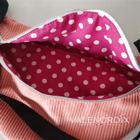 Sac Banane Xxl Velours C Tel Rose Valencroix