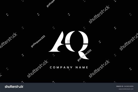 Aq Qa Alphabets Letters Logo Monogram Royalty Free Stock Vector