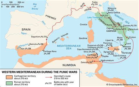 Map of the Punic Wars. : r/europe