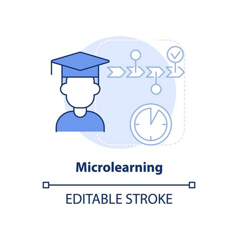 Microlearning Light Blue Concept Icon New Skill You Can Learn Abstract