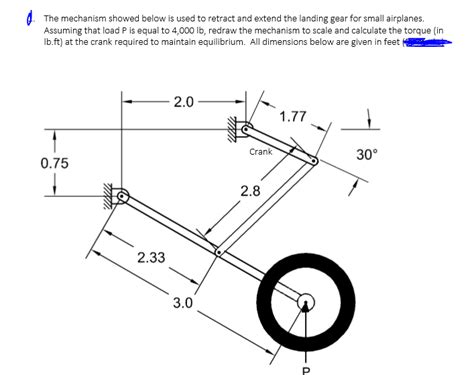 Solved The Mechanism Showed Below Is Used To Retract And Chegg