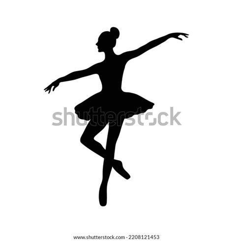 Ballet Dance Woman Young Black Silhouette Stock Vector (Royalty Free) 2208121453 | Shutterstock