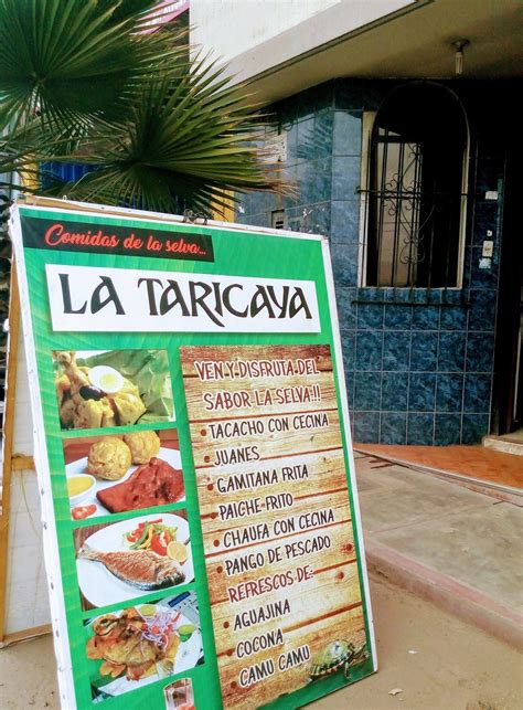 Carta De La Taricaya Restaurant Moquegua