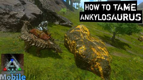 How To Tame Ankylosaurus Ark Mobile[s1 E04] Youtube