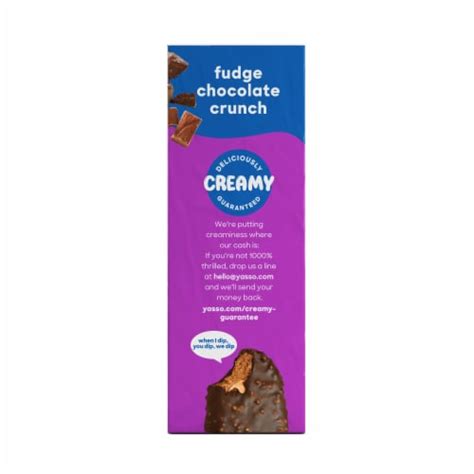 Yasso Frozen Greek Yogurt Fudge Chocolate Crunch Bars 4 Ct Frys