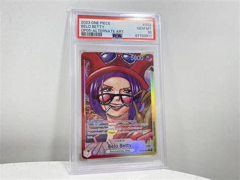 One Piece En Op05 002 Belo Betty Alt Art Psa 10 Kaufen Auf Ricardo