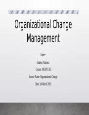 Organizational Change Management Powerpoint Pptx Organizational