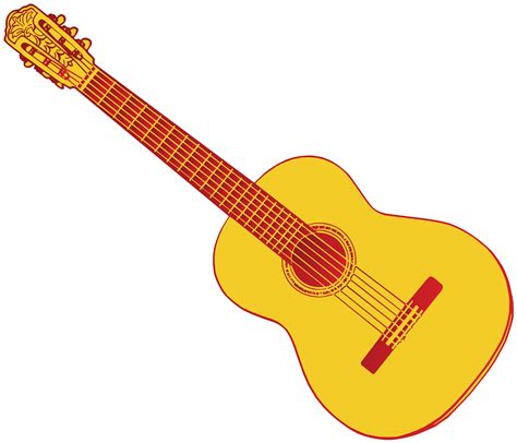 Guitarra Ac Stica Dibujada A Mano Png