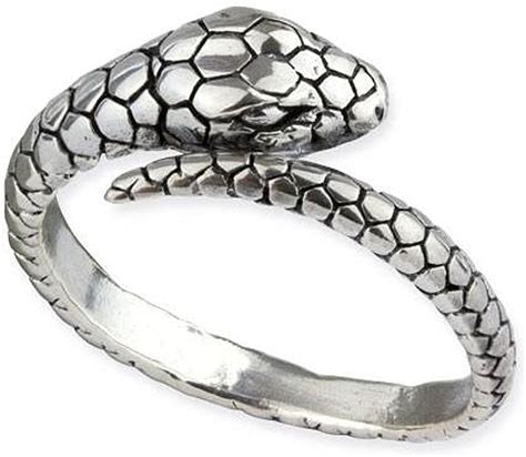 Schlangenring Snake Sterling Silber Ring Schlange Breite Cm