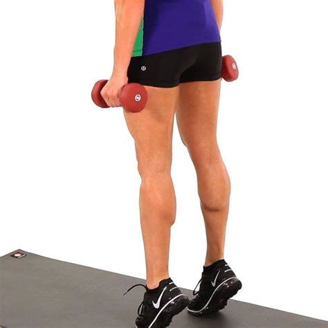 Dumbbell Calf Raises By Reece Paul Exercise How To Skimble