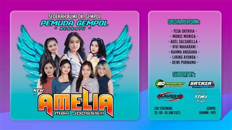 Live Streaming Amelia Music Pancen Jooss Gebyar Sedekah Bumi Dk