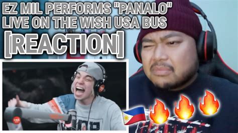 Ez Mil Performs Panalo Live On The Wish Usa Bus Reaction Youtube