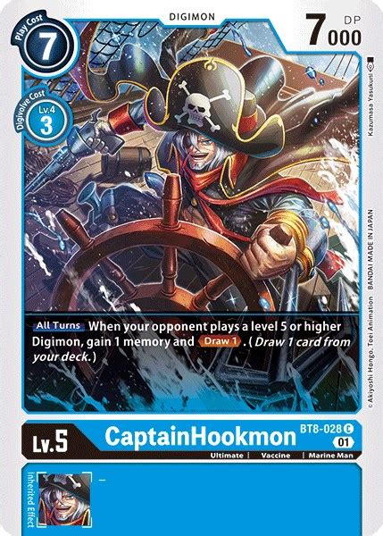 Captainhookmon New Awakening Digimon Card Game