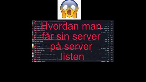 Hvordan man Får Sin Server på Server Listen FiveM YouTube