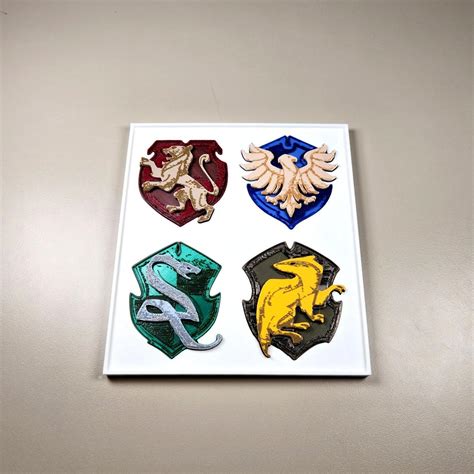 Harry Potter House Shields Frame 3d Model By 3dprintbunny On Thangs