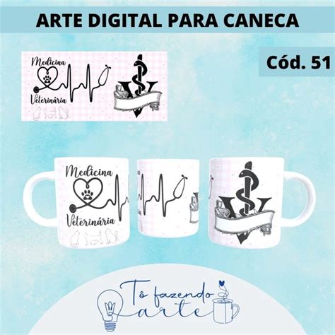 Arte Caneca Medicina Veterinária Elo7 Produtos Especiais