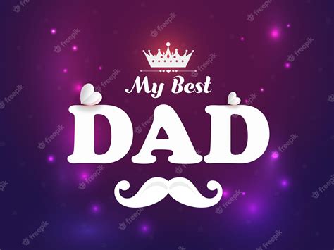 Premium Vector Happy Fathers Day Greeting Card Design With