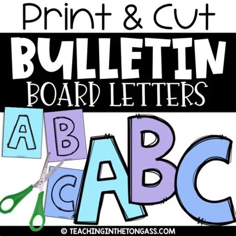 Printable Bulletin Board Letters A-Z a-z 0-9 – Teaching in the Tongass