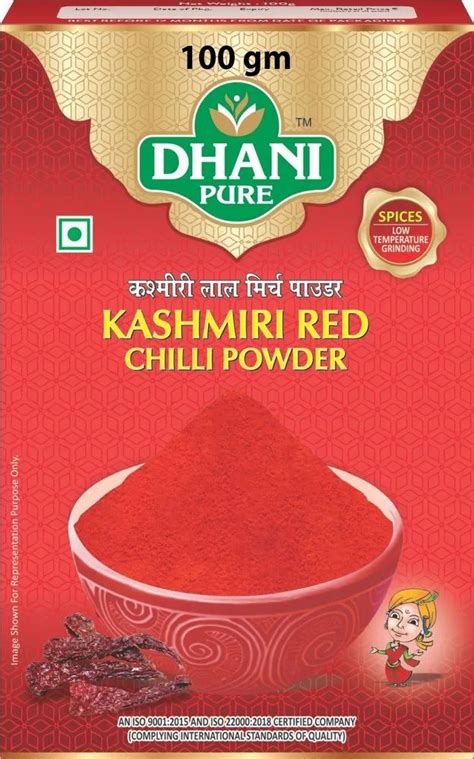 Dhani Pur Kashmiri Red Chilli Powder Packaging Size G At Rs