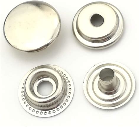 Amazon 50set Lot Solid Brass Coat Button Metal Snap Button DIY No