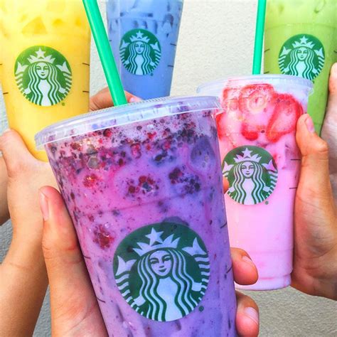 Starbucks Off Menu Rainbow Colored Drinks Are Lighting Up Instagram